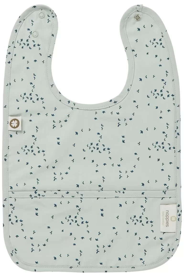 New Noppies Bavoir Botanical Bib - Puritan Gray