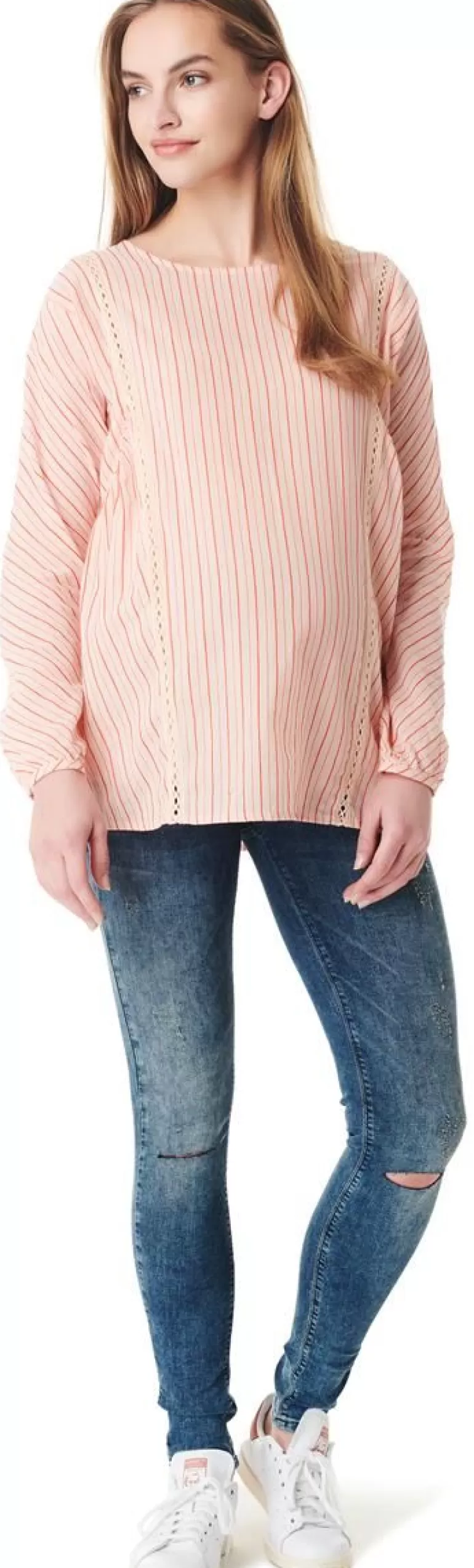 Fashion Noppies Blouse - Red Salmon