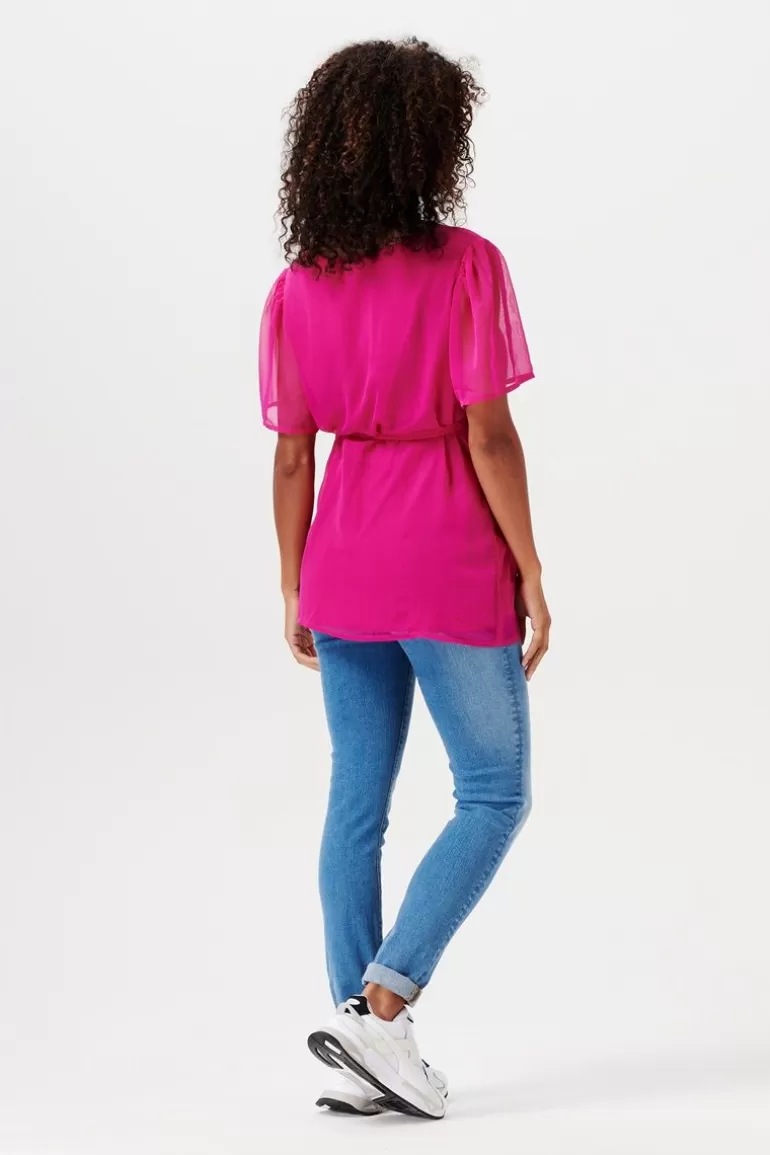 Discount Noppies Blouse Acton - Fuchsia Red