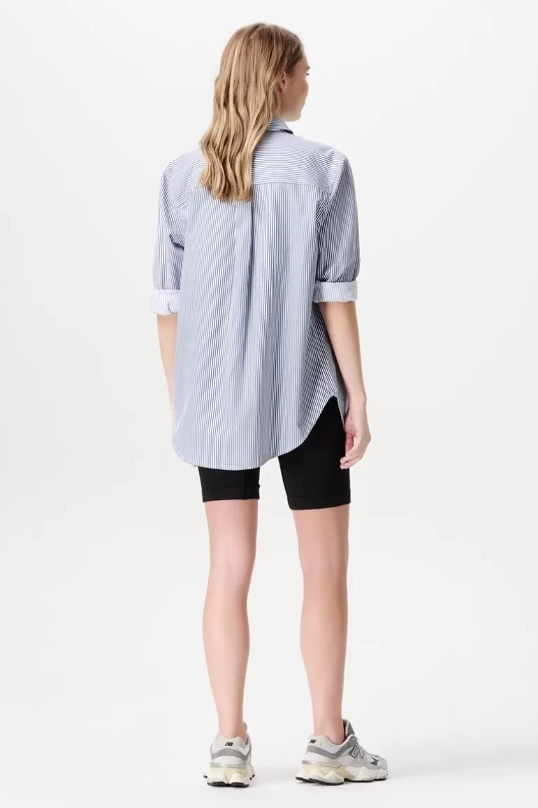 Hot Noppies Blouse Arles - Gris blue Stripe