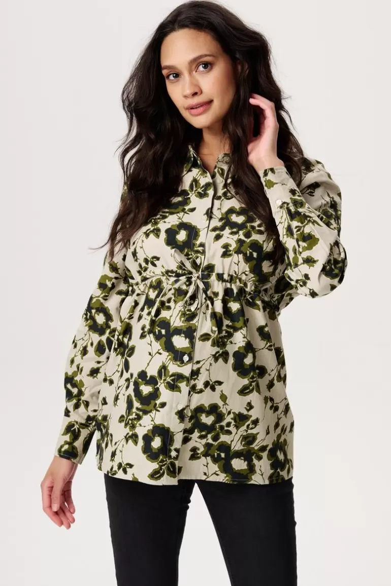 Shop Noppies Blouse Perho - Big flower Abbey Stone