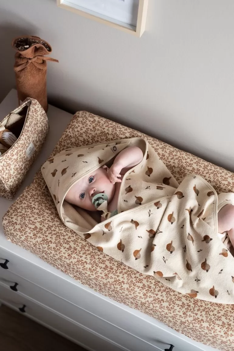 Best Noppies Cape De Bain Printed Duck Baby Hooded Towel - Indian Tan