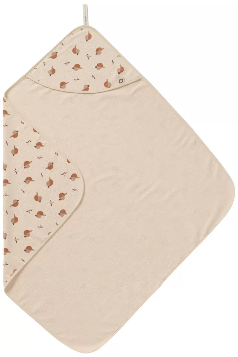 Best Noppies Cape De Bain Printed Duck Baby Hooded Towel - Indian Tan