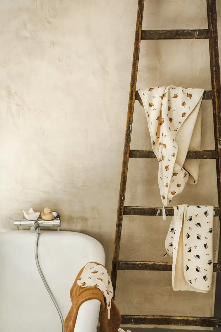 Best Noppies Cape De Bain Printed Duck Baby Hooded Towel - Indian Tan