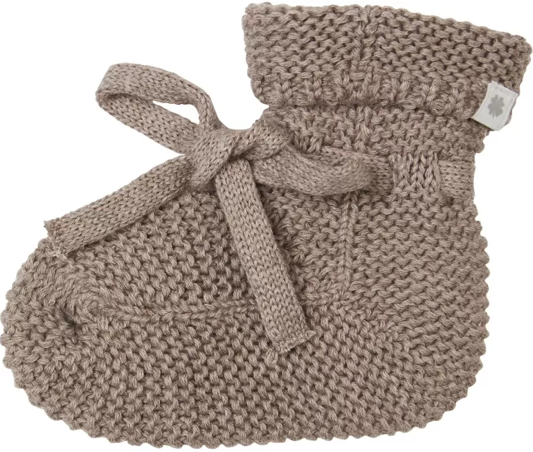 Hot Noppies Chaussons Bébé Nelson - Taupe Melange