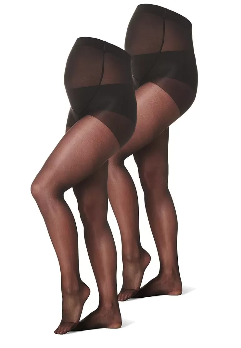 Hot Noppies Collant 2-Pack Maternity Tights 20 Den - Black