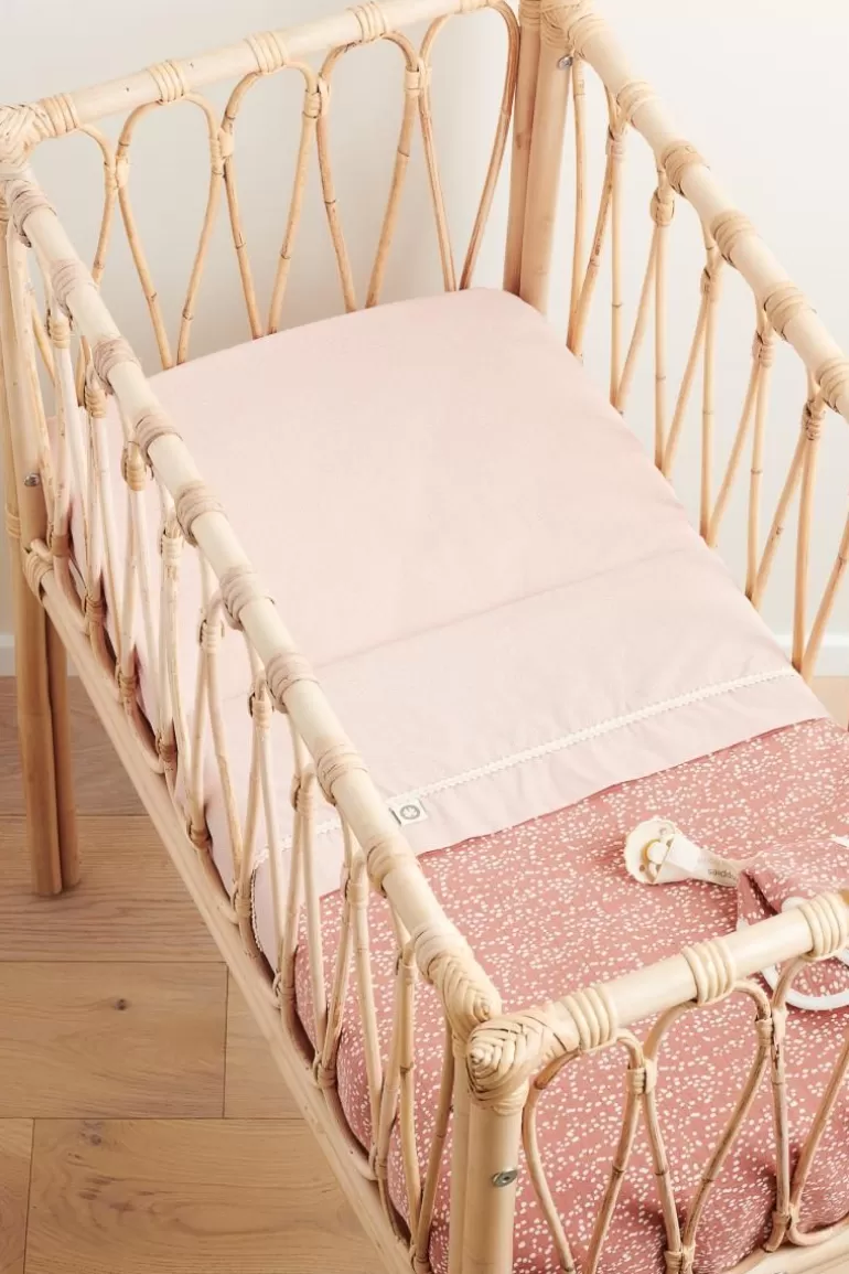 Sale Noppies Couverture De Berceau Teddy Fancy Dot 75x100 Cm - Brick Dust