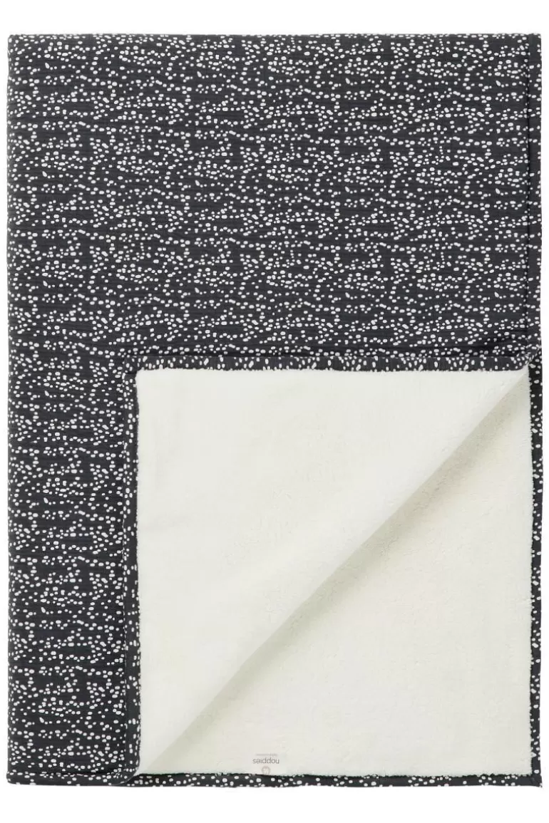 Shop Noppies Couverture De Lit Bébé Teddy Fancy Dot 100x140 Cm - Forged Iron