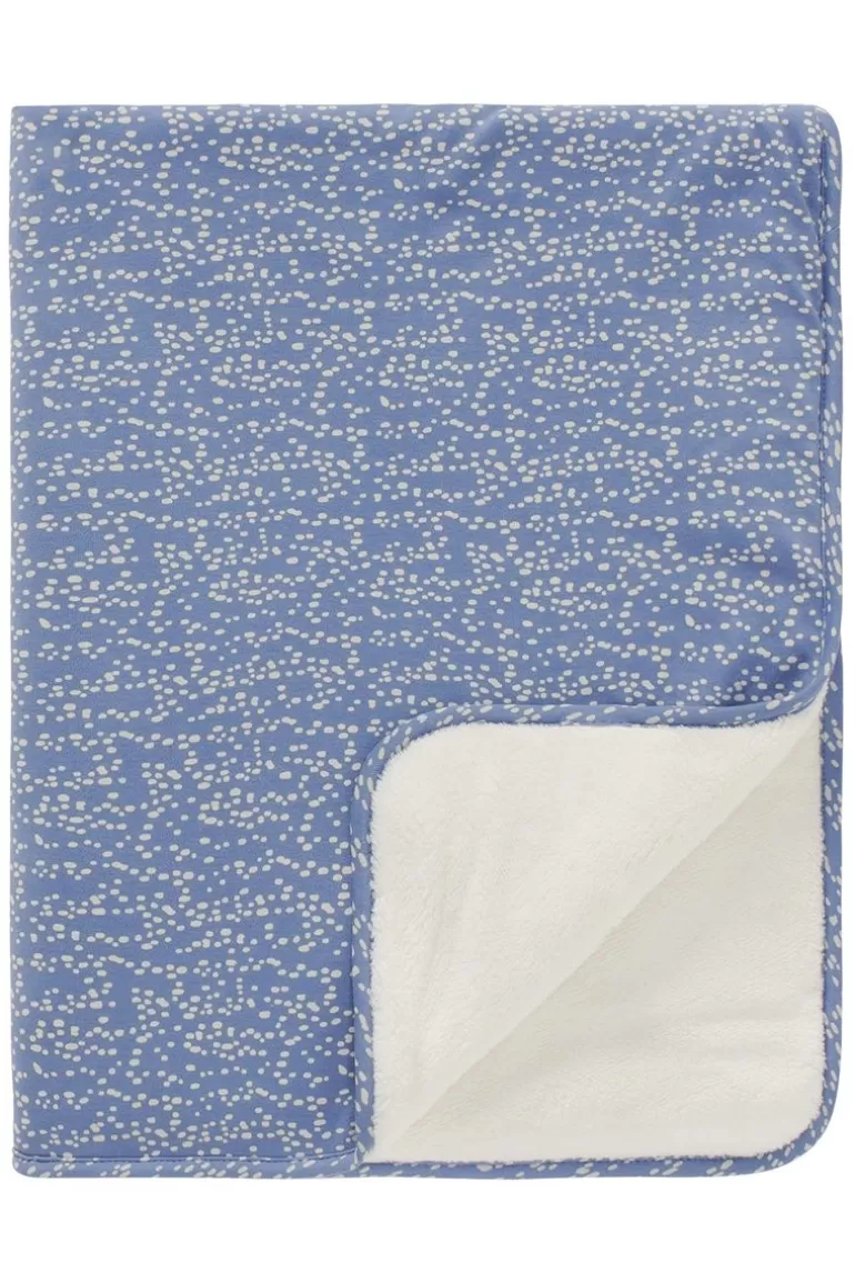 Cheap Noppies Drap De Berceau Teddy Fancy Dot Crib Blanket - Colony Blue
