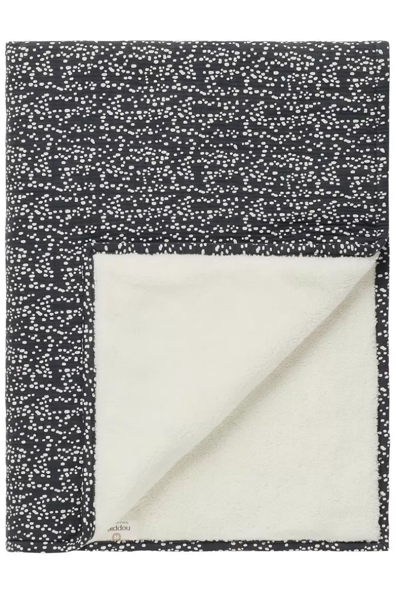 Cheap Noppies Drap De Berceau Teddy Fancy Dot Crib Blanket - Forged Iron