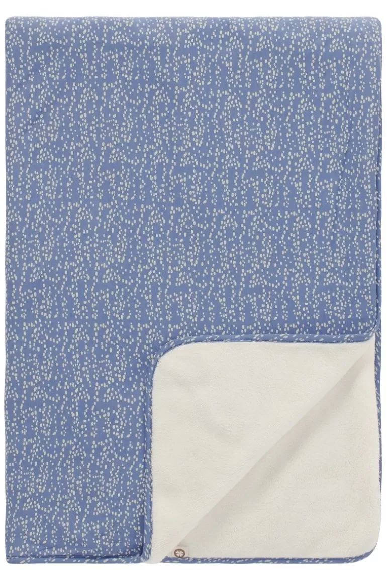 Online Noppies Draps De Lit Bébé Teddy Fancy Dot Cot Blanket - Colony Blue