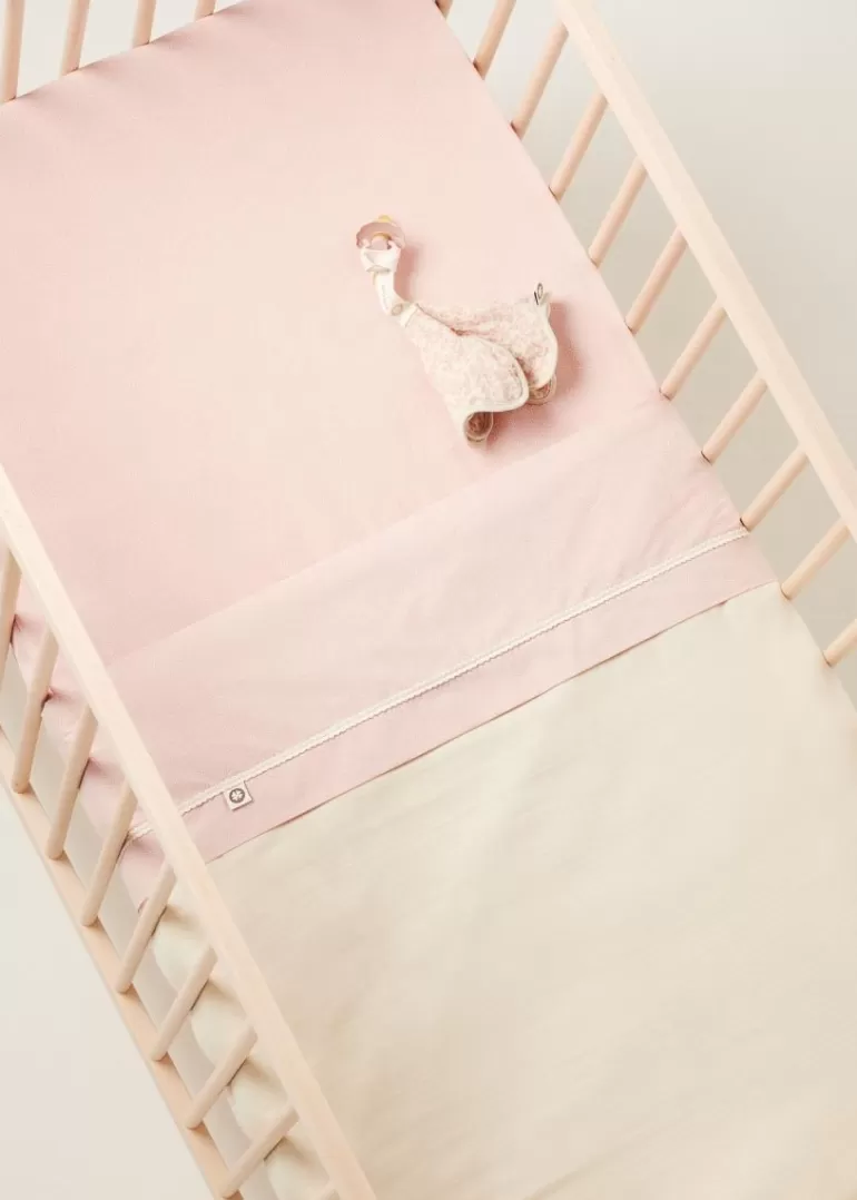 Best Sale Noppies Draps De Lit Bébé Tiny Dot 110x140 Cm - Misty Rose