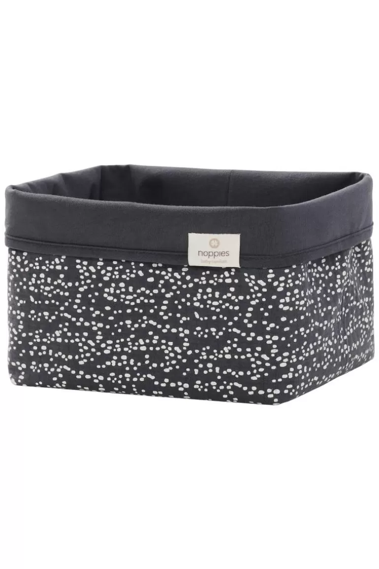 Online Noppies Panier De Commode Fancy Dot Size M - Forged Iron