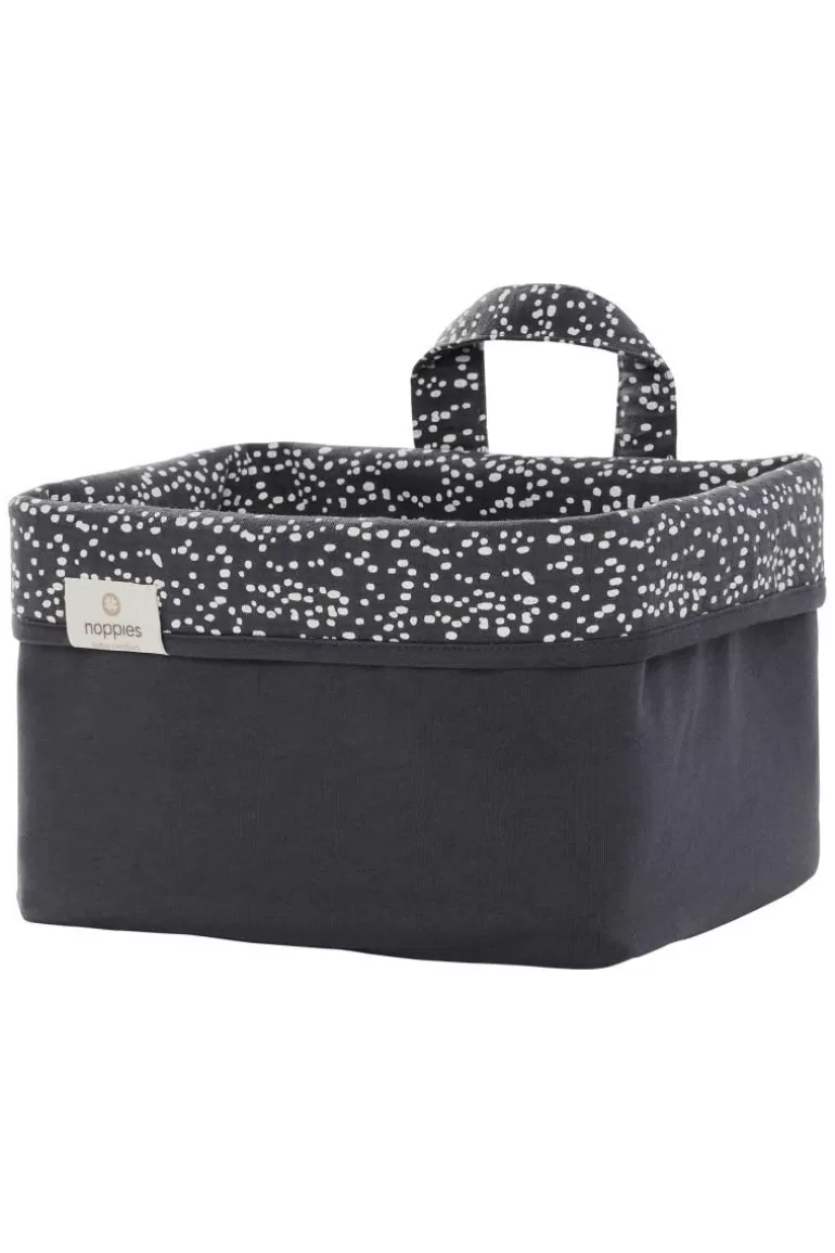 Online Noppies Panier De Commode Fancy Dot Size M - Forged Iron