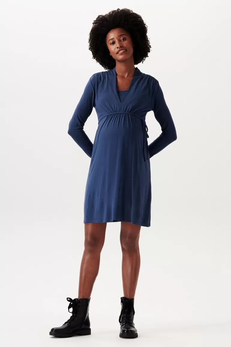 Shop Noppies Robe D'allaitement - Dark Blue