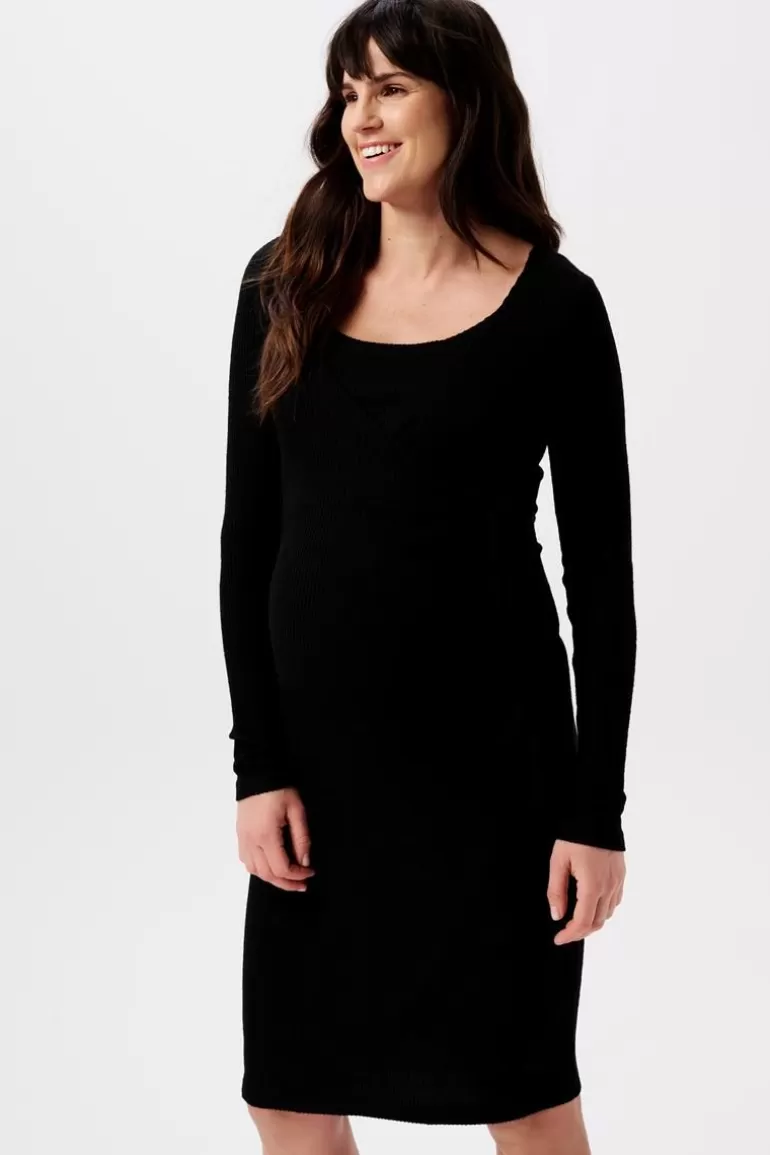 Best Sale Noppies Robe D'allaitement Asa Ultra Soft Nursing Dress - Black