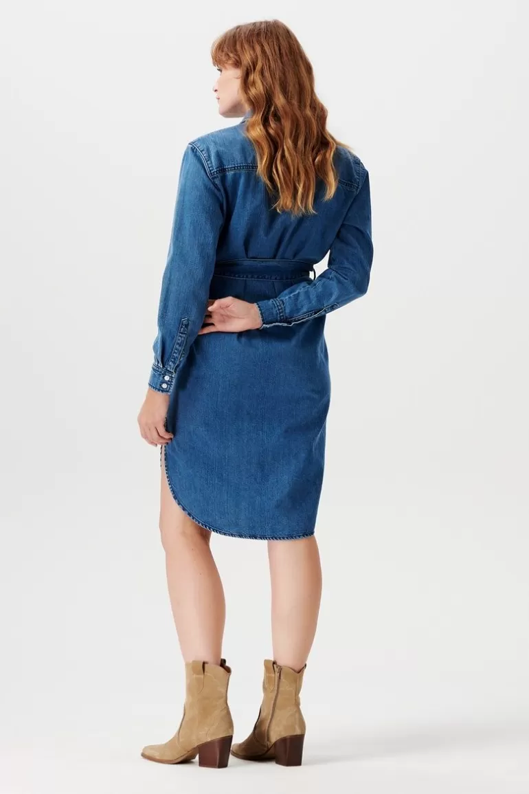 Flash Sale Noppies Robe D'allaitement Athens - Medium Blue Wash