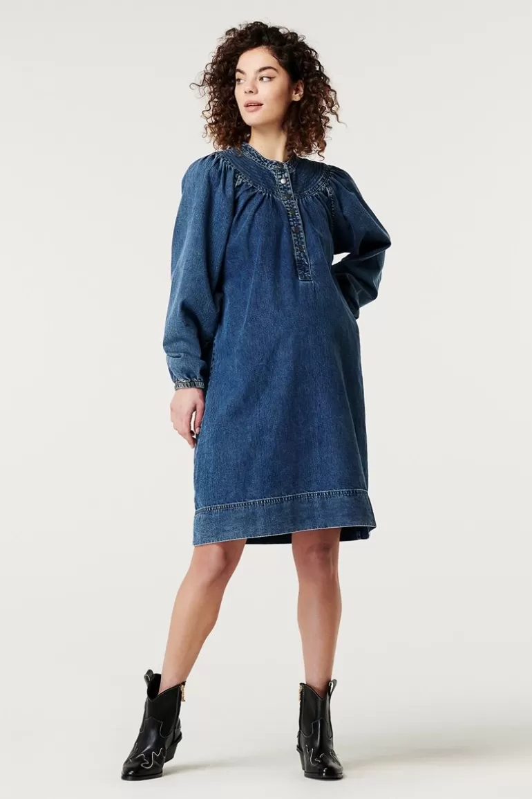 Discount Noppies Robe D'allaitement Bowes - Blue Denim