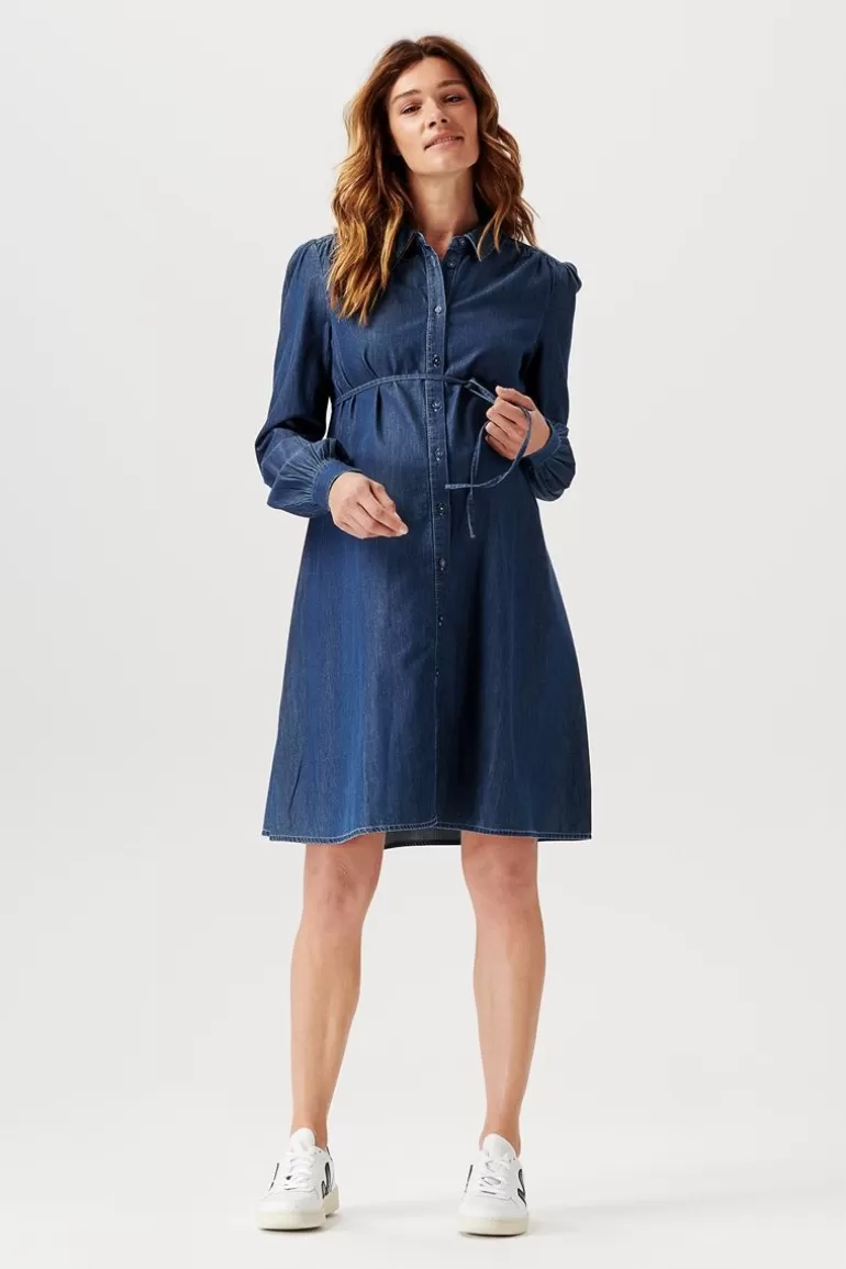 Shop Noppies Robe D'allaitement Oberlin - Vintage Blue