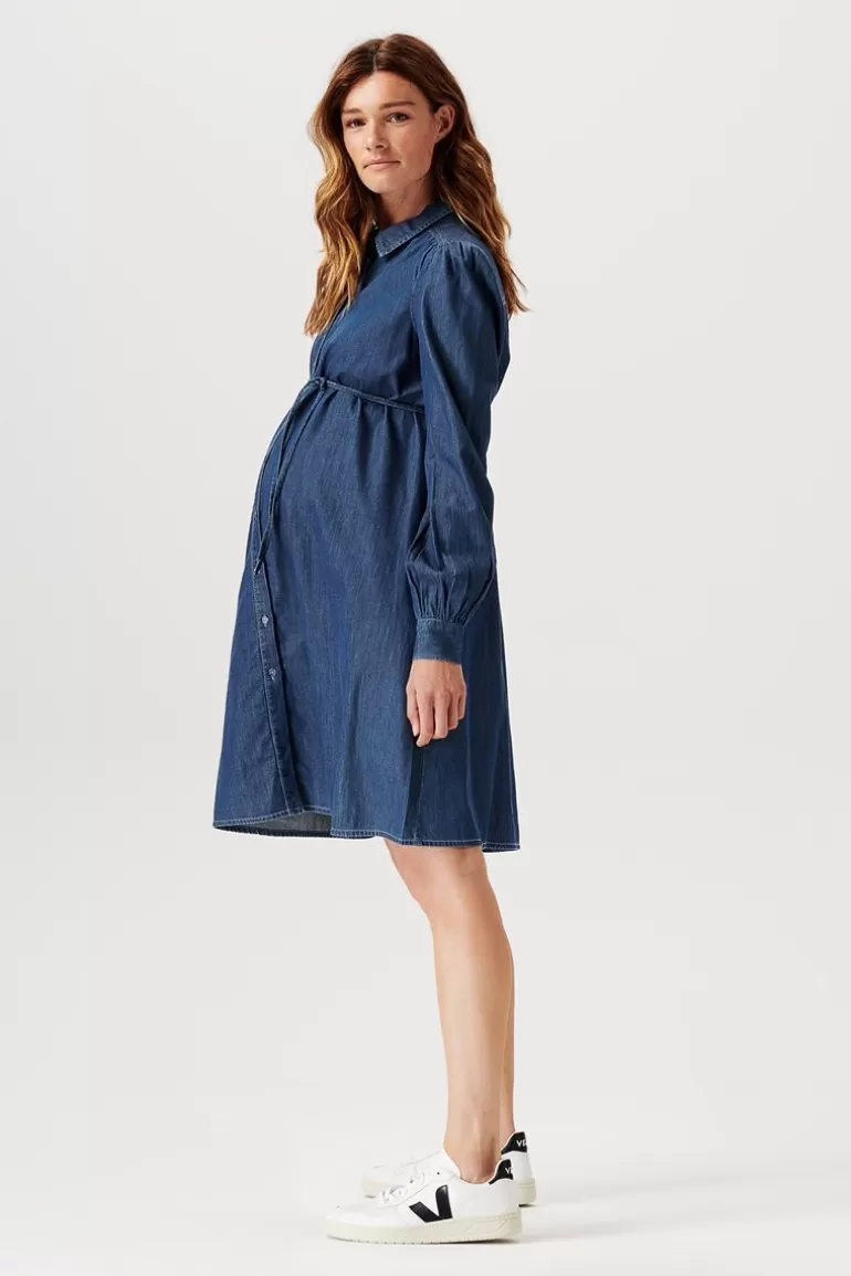 Shop Noppies Robe D'allaitement Oberlin - Vintage Blue
