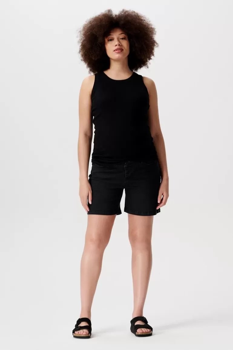 Best Sale Noppies Short En Jean Jamie - Black Denim