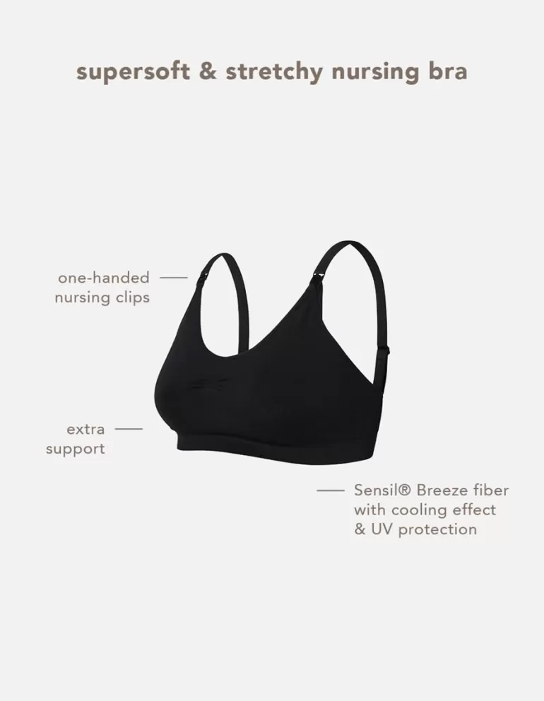 Outlet Noppies Soutien Gorge Allaitement Sans Couture Hura Sensil® Breeze - Black