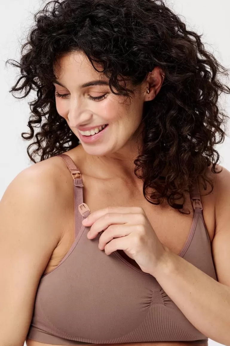 Fashion Noppies Soutien Gorge Allaitement Sans Couture Hura Sensil® Breeze - Deep Taupe