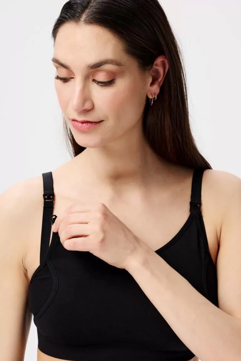 Best Noppies Soutien Gorge Allaitement Sans Couture Pumping Mae Sensil® Breeze - Black