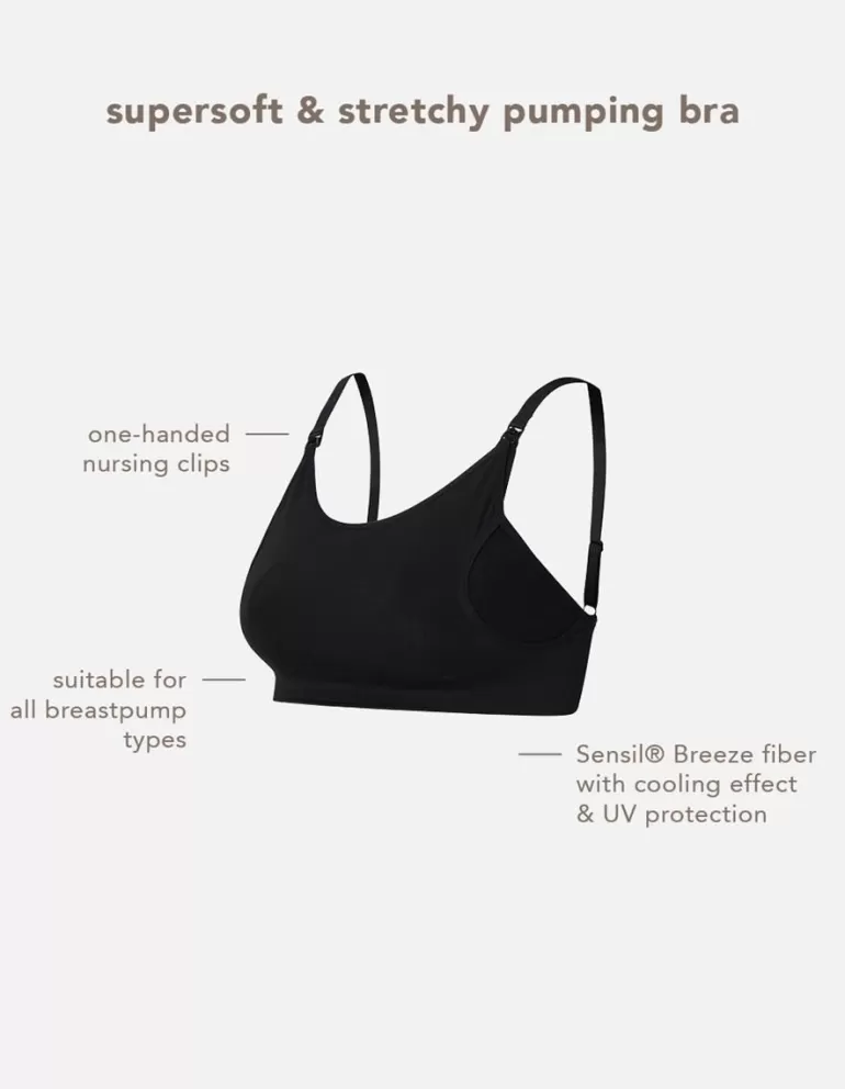 Best Noppies Soutien Gorge Allaitement Sans Couture Pumping Mae Sensil® Breeze - Black