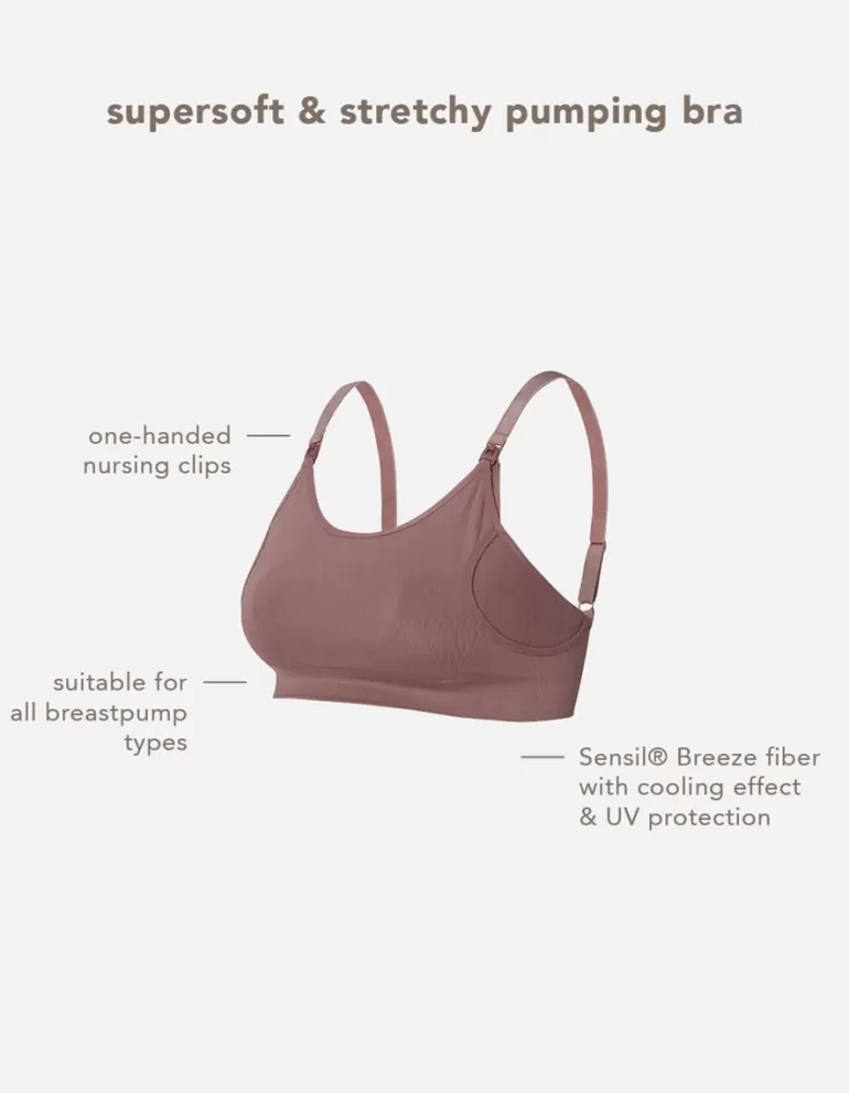 Sale Noppies Soutien Gorge Allaitement Sans Couture Pumping Mae Sensil® Breeze - Deep Taupe