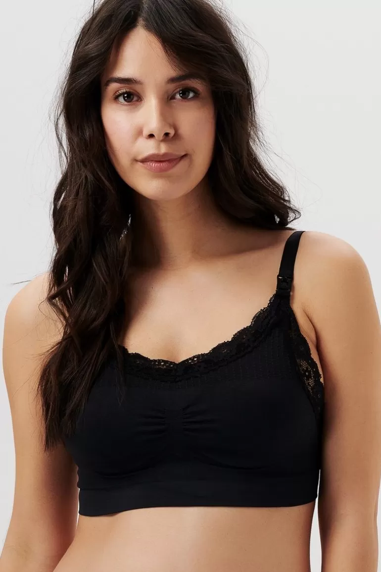 Best Sale Noppies Soutien Gorge Allaitement Sans Couture Seamless Nursing Bra Lace - Black