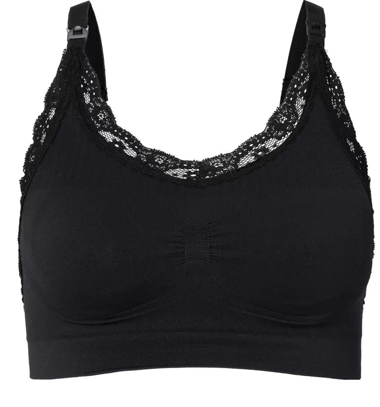 Best Sale Noppies Soutien Gorge Allaitement Sans Couture Seamless Nursing Bra Lace - Black