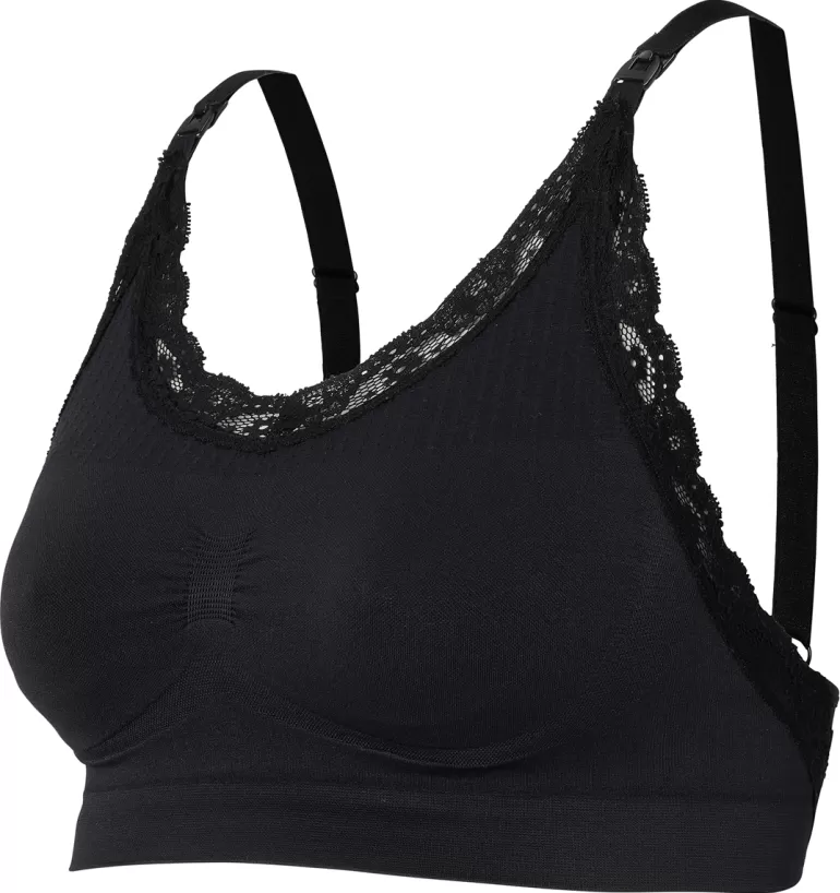 Best Sale Noppies Soutien Gorge Allaitement Sans Couture Seamless Nursing Bra Lace - Black