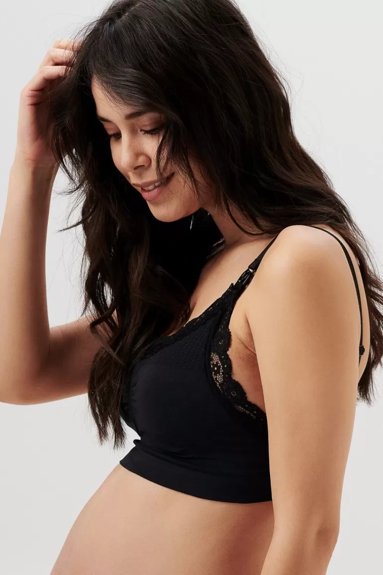 Best Sale Noppies Soutien Gorge Allaitement Sans Couture Seamless Nursing Bra Lace - Black
