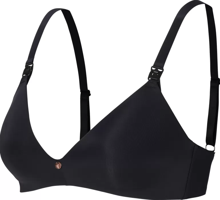 Fashion Noppies Soutien Gorge Allaitement Sans Couture Wireless Micro Nursing Bra - Black