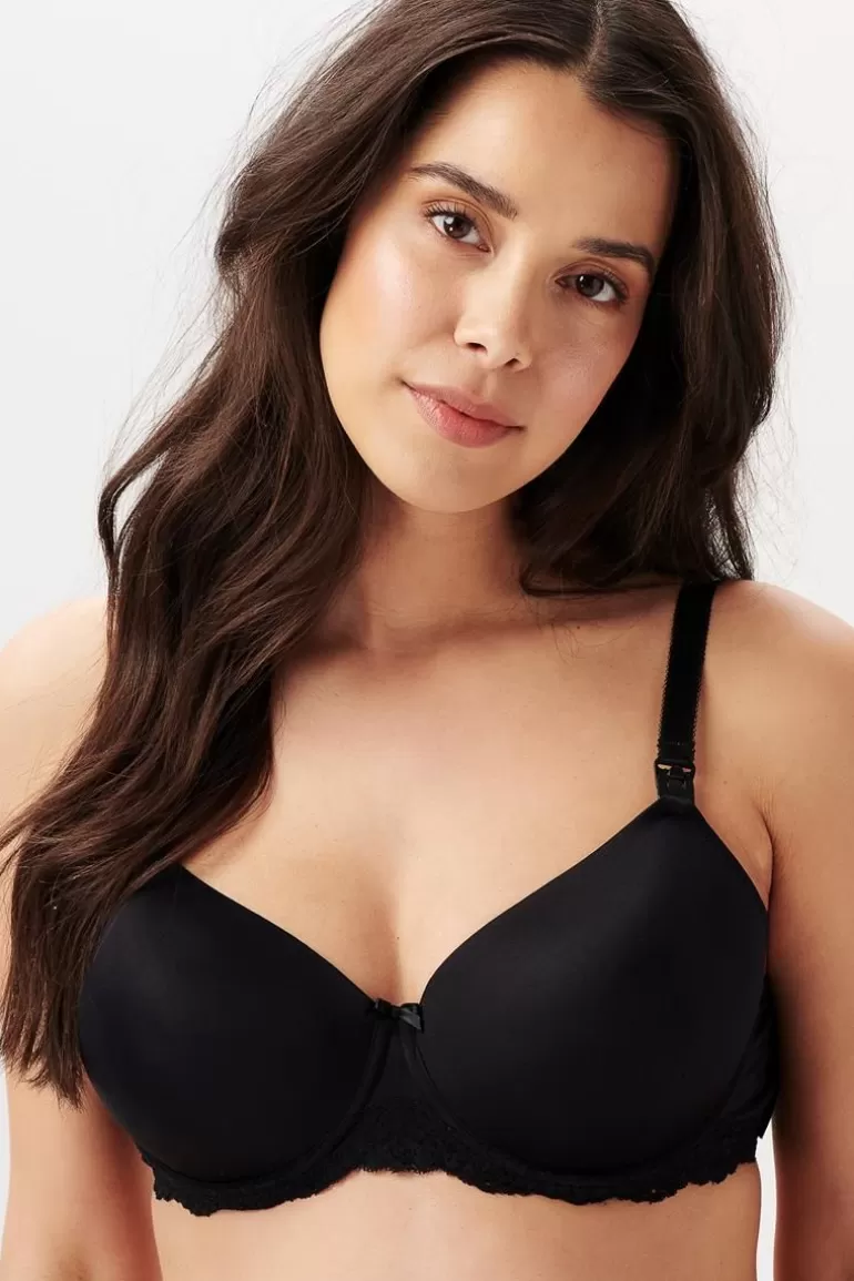 Shop Noppies Soutien-gorge D'allaitement Rembourré - Black