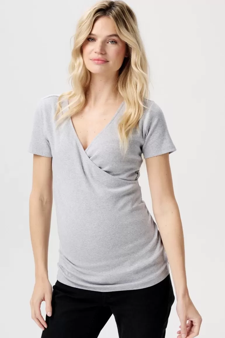 Sale Noppies T-shirt D'allaitement Sanson - Grey Melange