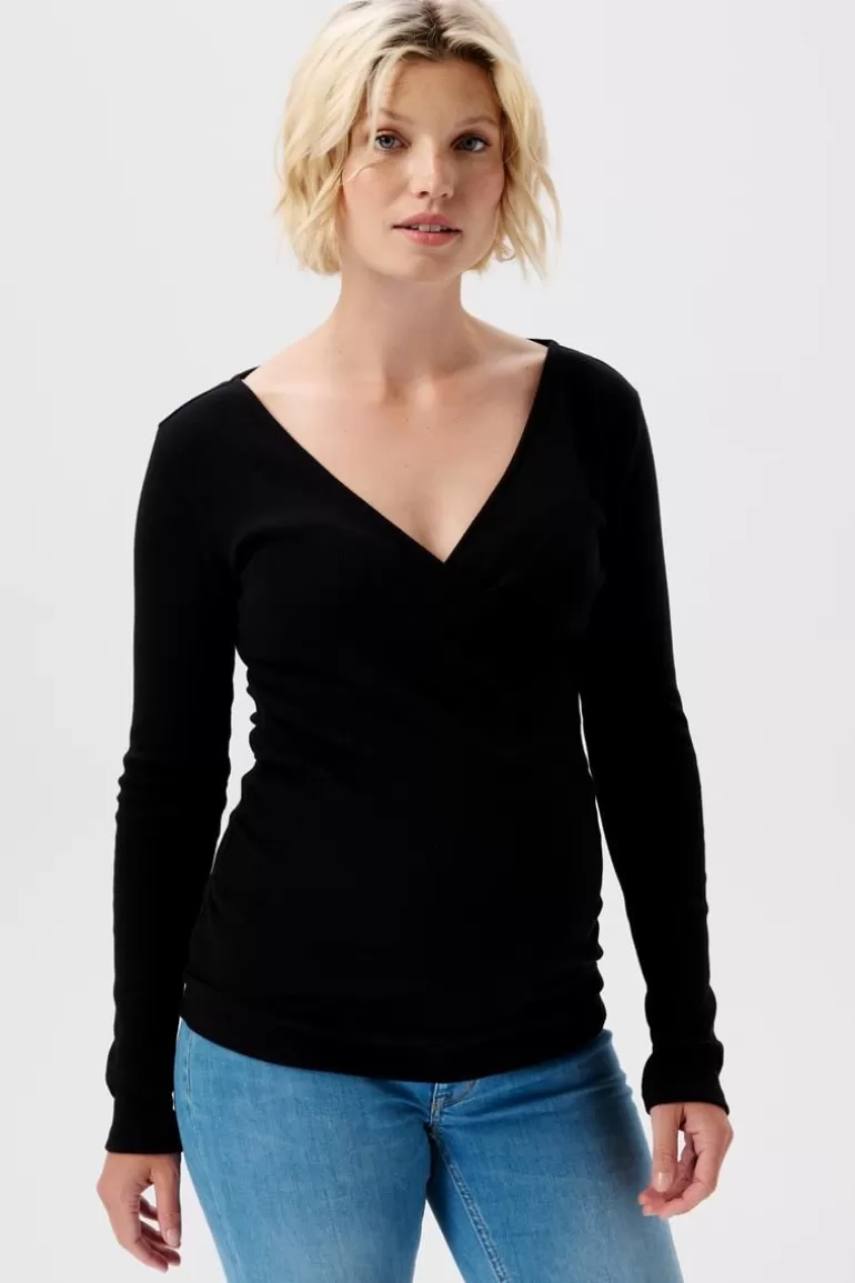 Hot Noppies T-shirt D'allaitement Sara - Black