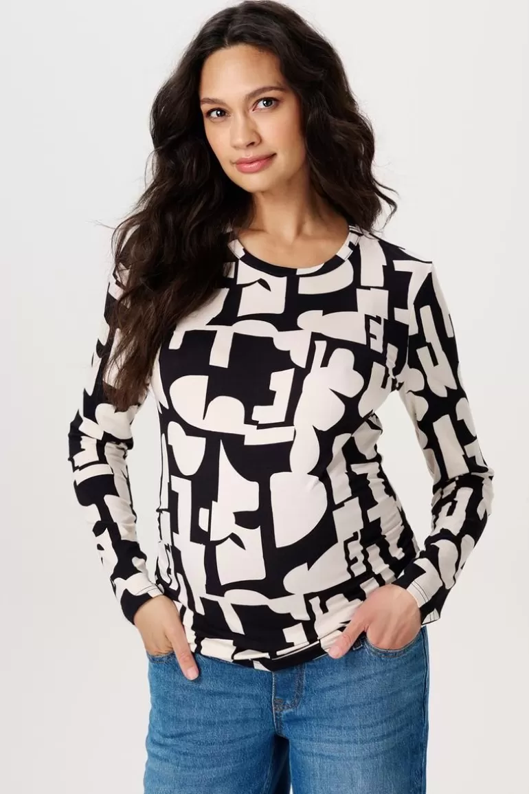 Online Noppies T-shirt Manches Longues Eura - Monochrome All Over Print