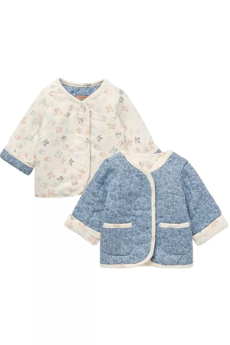 Discount Noppies Veste Luton - Reversible - Ashley blue